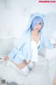 Coser@神楽坂真冬 Vol.005: 蕾姆 Milk by blue (150 photos)